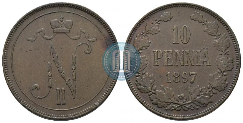 Фото 10 пенни 1897 года  