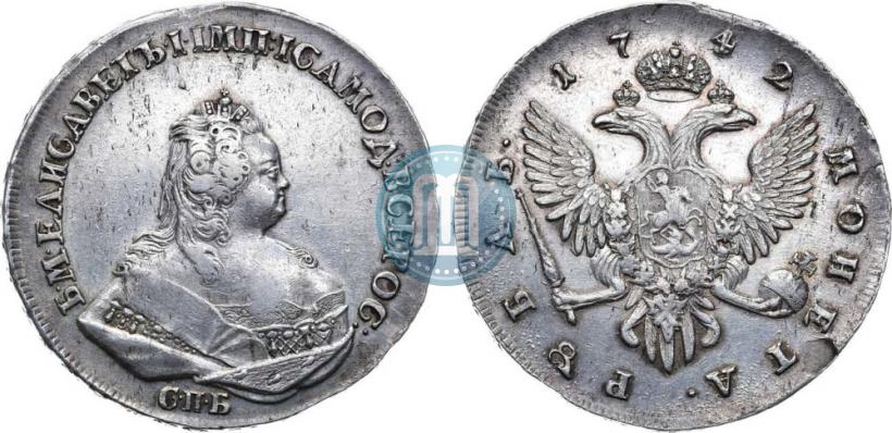 Picture 1 rouble 1742 year СПБ 