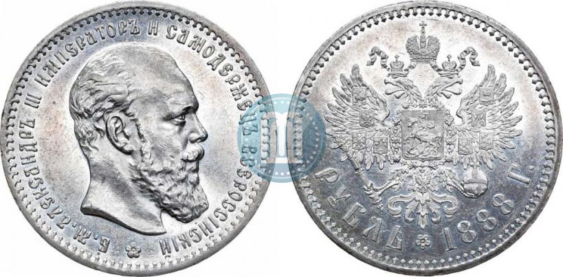 Фото 1 рубль 1888 года (АГ) 