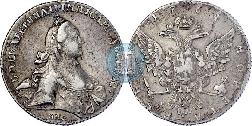 Picture 1 rouble 1764 year ММД-EI 