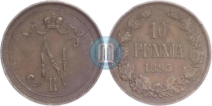 Picture 10 pennia 1895 year  