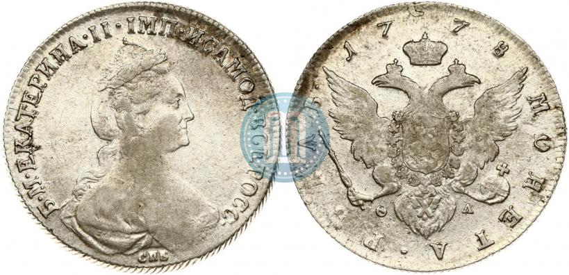 Picture 1 rouble 1778 year СПБ-ФЛ 