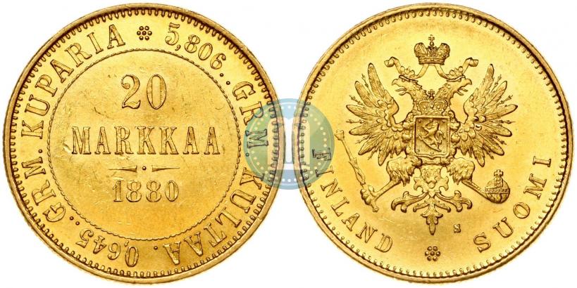 Picture 20 markkaa 1880 year S 