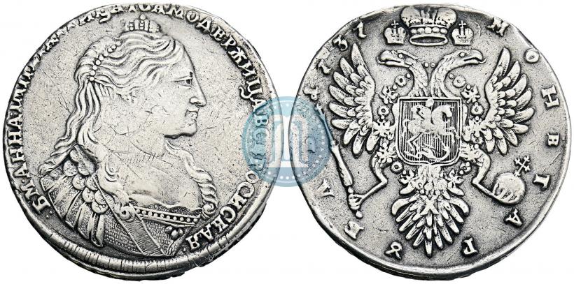 Фото 1 рубль 1737 года  "Тип 1735 года"