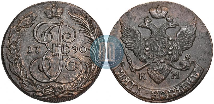 Picture 5 kopecks 1790 year КМ 
