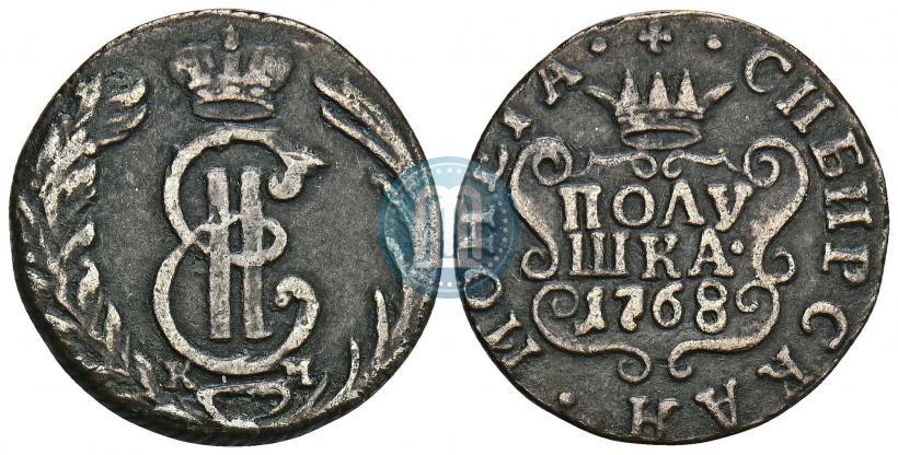 Фото Полушка 1768 года КМ 