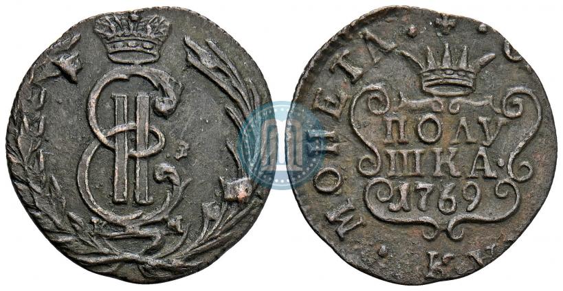 Фото Полушка 1769 года КМ 