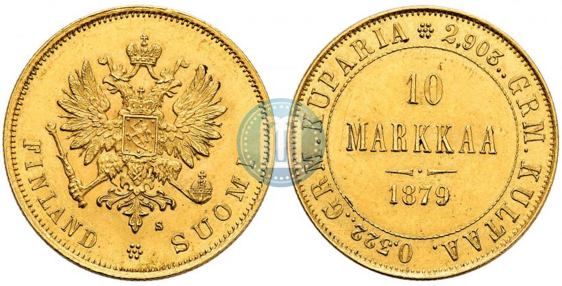 Picture 10 markkaa 1879 year S 