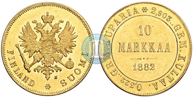 Picture 10 markkaa 1882 year S 