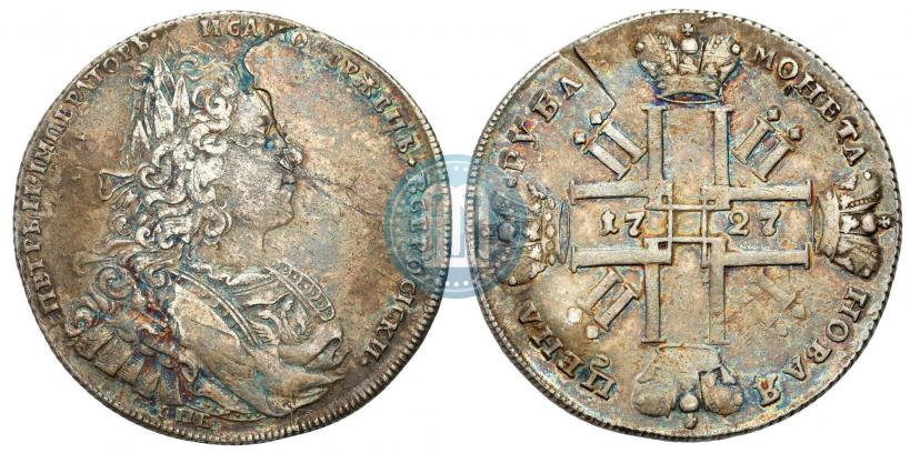 Picture 1 rouble 1727 year СПБ "Petersburg type"
