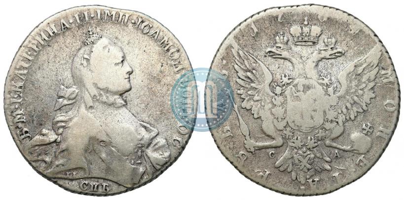 Фото 1 рубль 1764 года СПБ-СА 