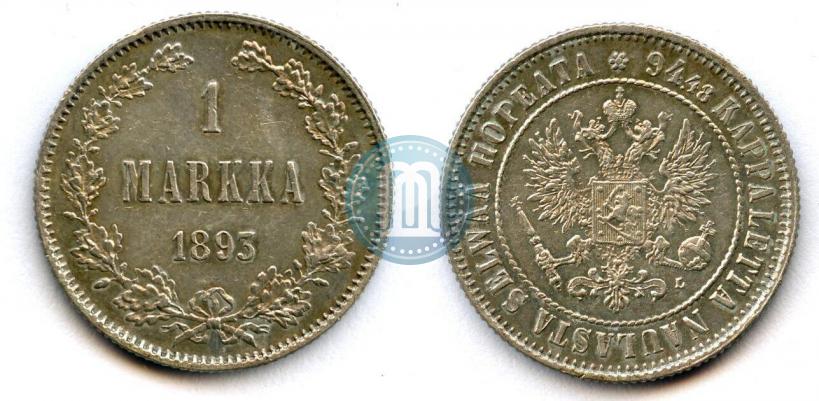 Picture 1 markka 1893 year L 