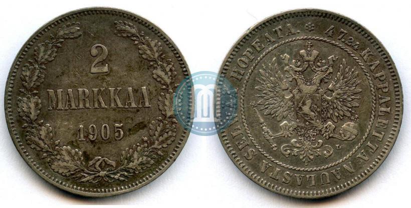 Picture 2 markkaa 1905 year L 