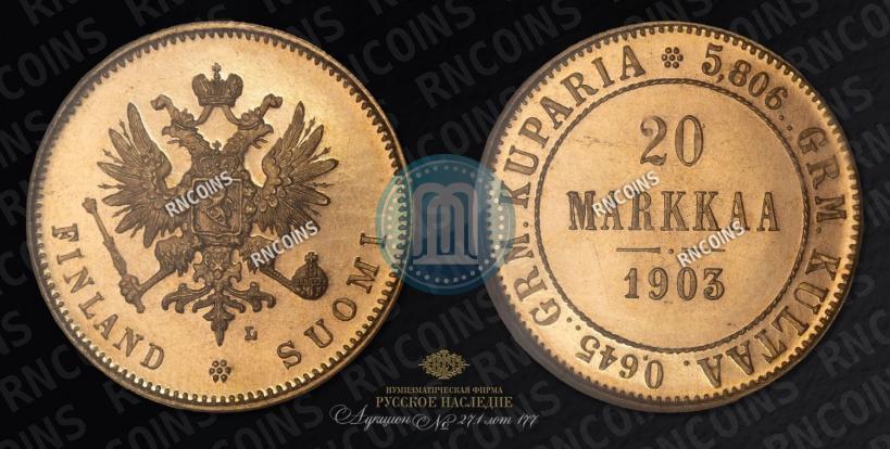 Picture 20 markkaa 1903 year L 