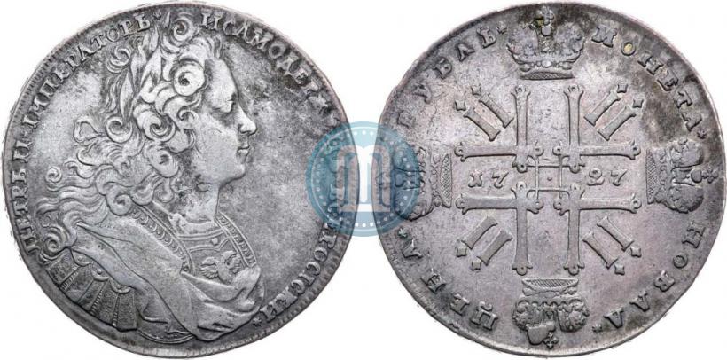 Picture 1 rouble 1727 year  "Moscow type"