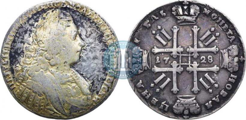 Фото 1 рубль 1728 года  "Тип 1728"