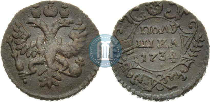 Picture Polushka 1734 year  