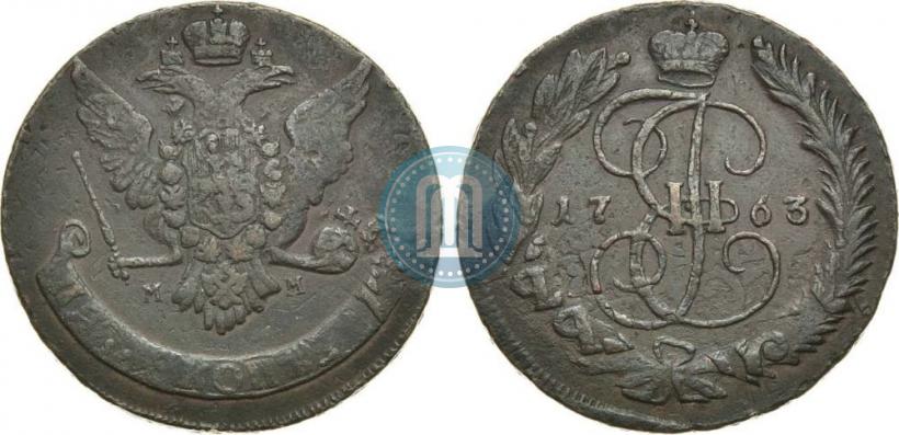 Picture 5 kopecks 1763 year ММ 