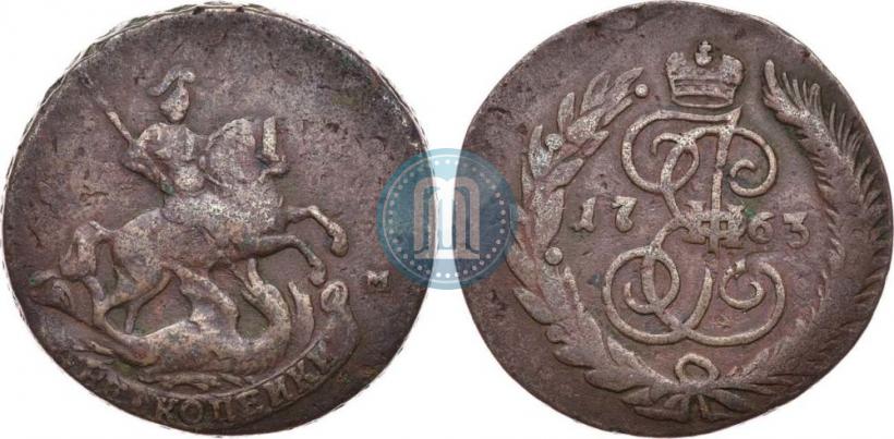 Picture 2 kopecks 1763 year ММ 