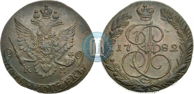 Picture 5 kopecks 1782 year КМ 
