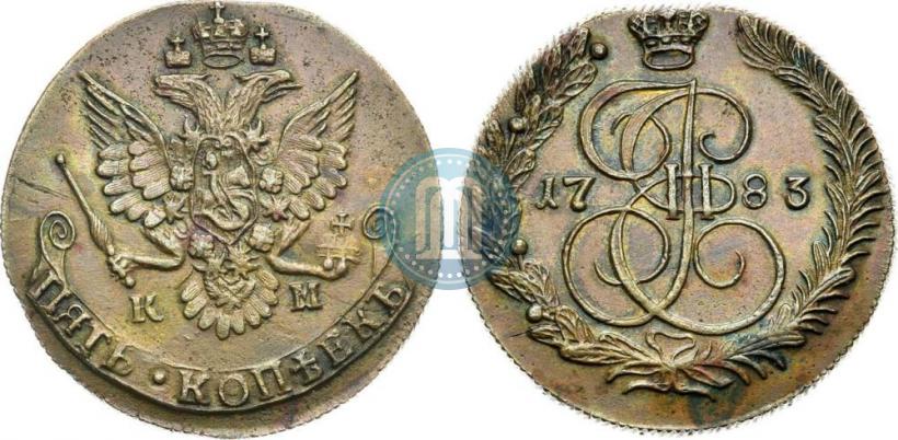 Picture 5 kopecks 1783 year КМ 