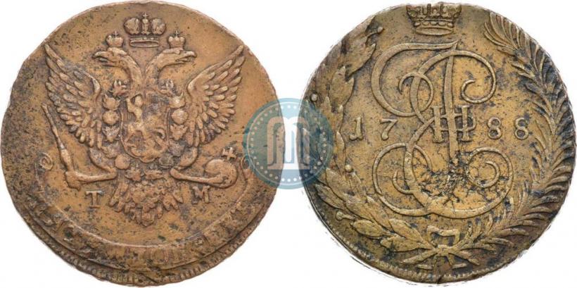 Фото 5 копеек 1788 года ТМ 