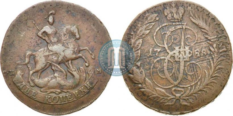 Picture 2 kopecks 1788 year СПМ 