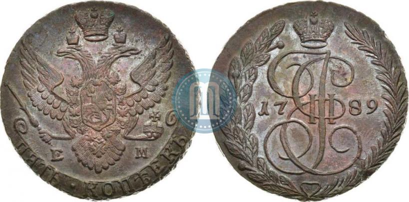 Picture 5 kopecks 1789 year ЕМ 