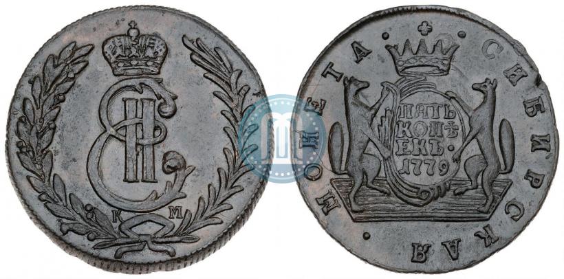 Picture 5 kopecks 1779 year КМ 
