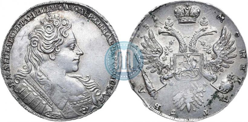 Picture 1 rouble 1731 year  