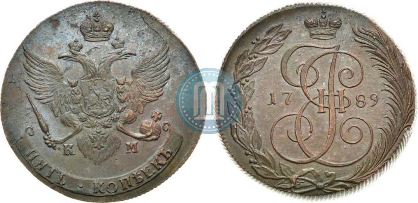 Picture 5 kopecks 1789 year КМ 