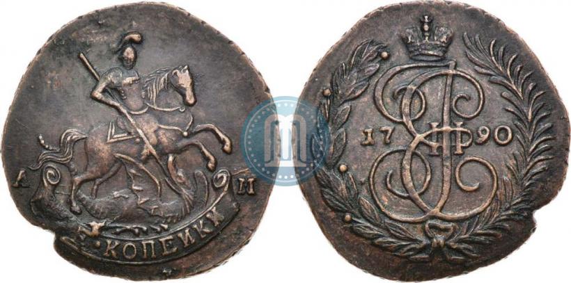 Picture 2 kopecks 1790 year АМ 
