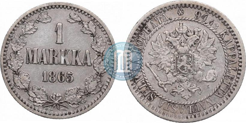 Фото 1 марка 1865 года S 