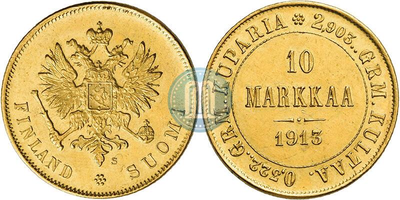 Фото 10 марок 1913 года S 
