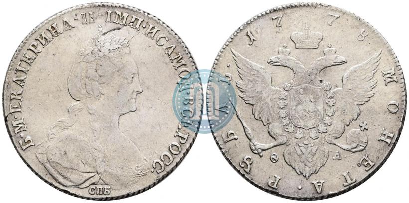 Picture 1 rouble 1778 year СПБ-ФЛ 