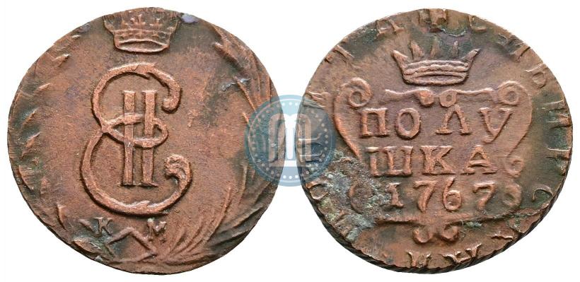 Фото Полушка 1767 года КМ 
