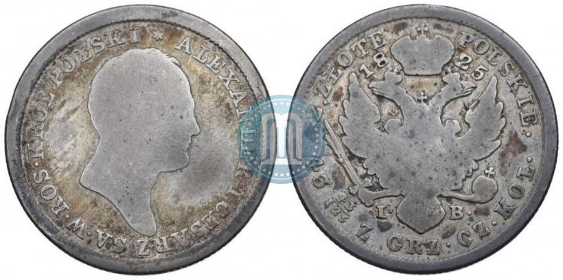 Фото 2 злотых 1825 года IB 