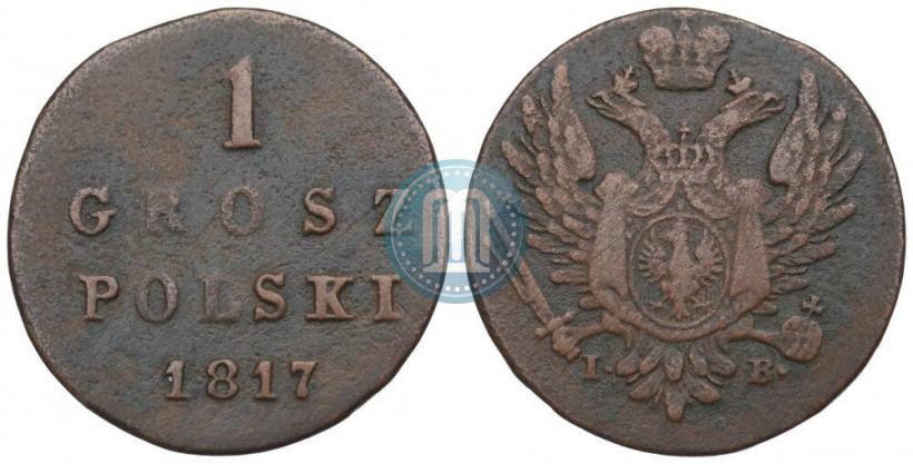 Фото 1 грош 1817 года IB 