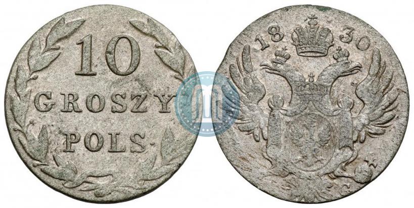 Фото 10 грошей 1830 года KG 