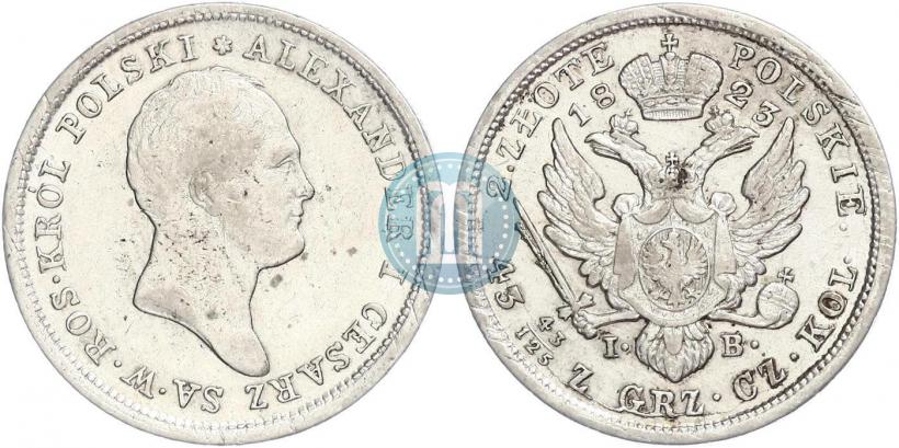Фото 2 злотых 1823 года IB 