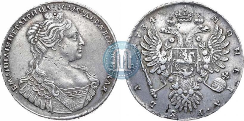 Picture 1 rouble 1734 year  "Type of 1735"