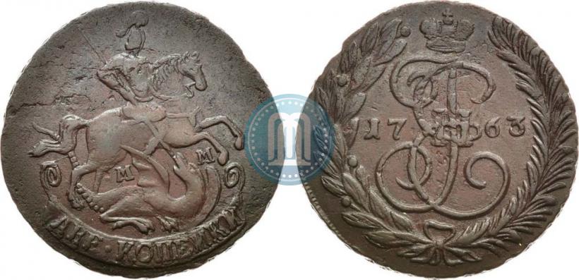 Picture 2 kopecks 1763 year ММ 