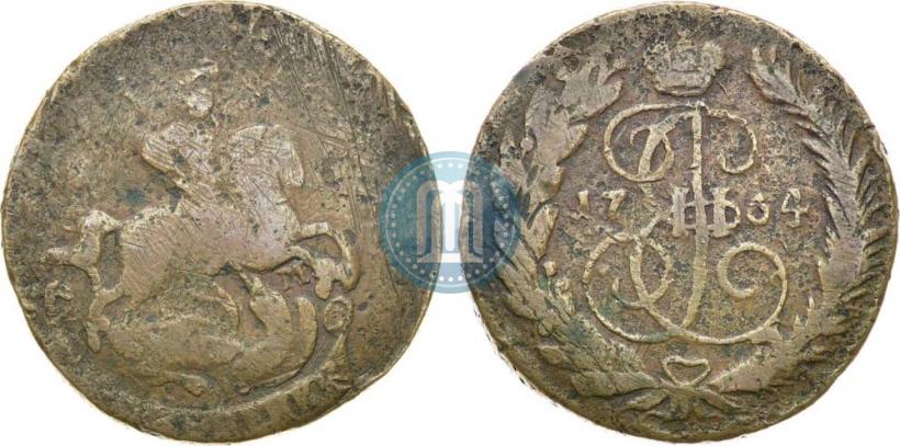 Фото 2 копейки 1764 года ЕМ 