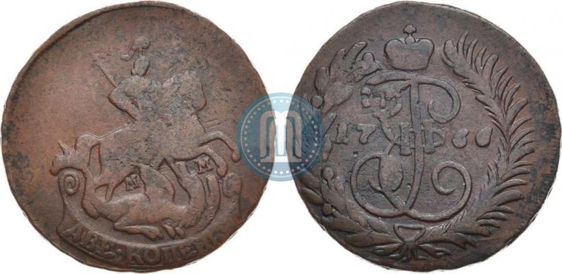 Picture 2 kopecks 1766 year ММ 