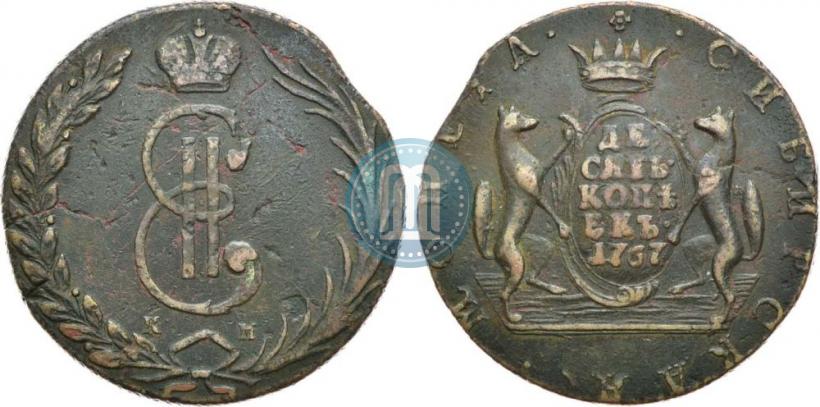 Picture 10 kopecks 1767 year КМ 