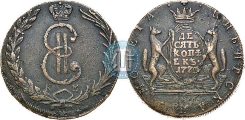 Picture 10 kopecks 1770 year КМ 