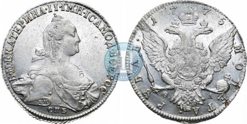Picture 1 rouble 1775 year СПБ-ФЛ 