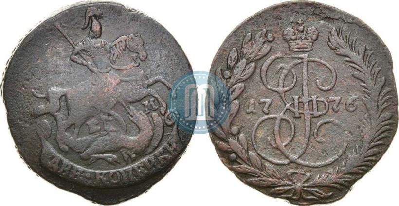 Picture 2 kopecks 1776 year ЕМ 
