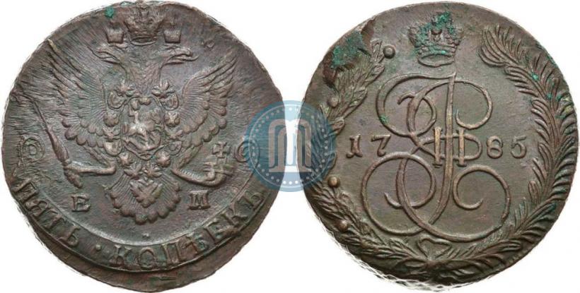 Фото 5 копеек 1781 года ЕМ 