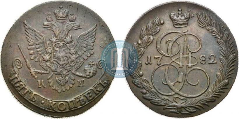 Picture 5 kopecks 1782 year КМ 